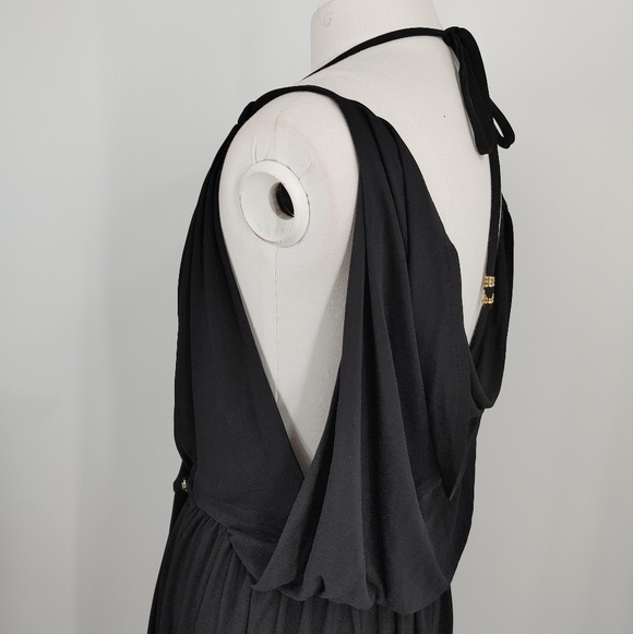 Just Cavalli Wrap Draped Maxi Gown - Picture 5 of 13